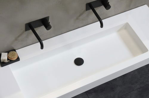 White round basin White round basin